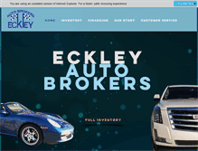 Tablet Screenshot of eckleyautobrokers.com
